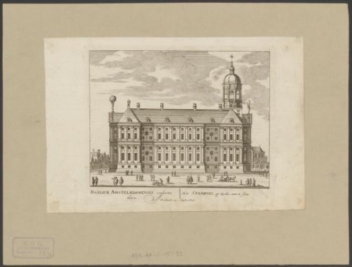 View of the side facade of the Town Hall on the Dam