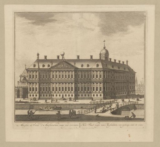 View of the rear of the Town Hall on the Dam