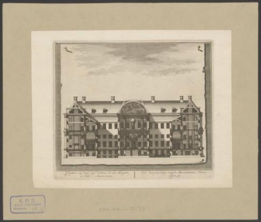 Cross-section of the Town Hall on the Dam