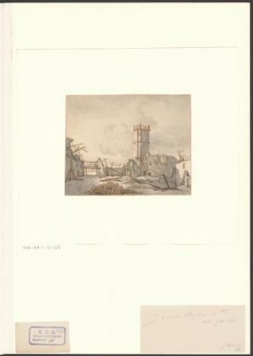 View of the ruins of the old Town Hall on the Dam