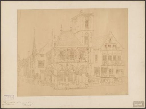 View of the old town hall of Amsterdam