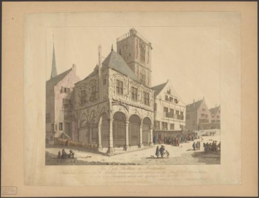 View of the old town hall of Amsterdam