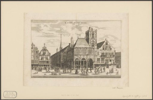 View of the old town hall of Amsterdam