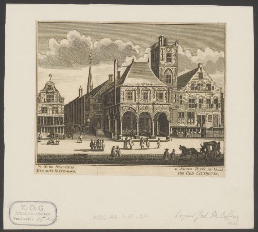 View of the old town hall of Amsterdam