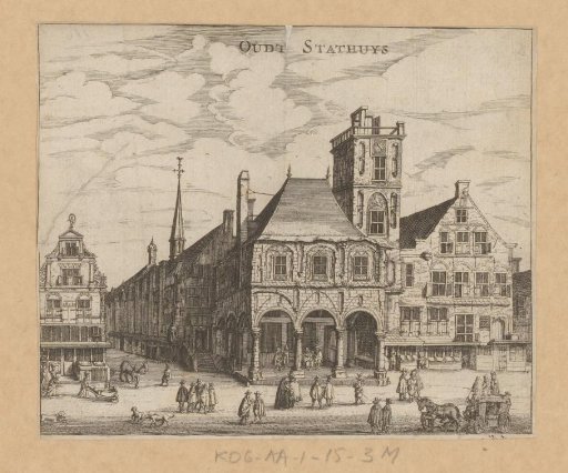 View of the old town hall of Amsterdam