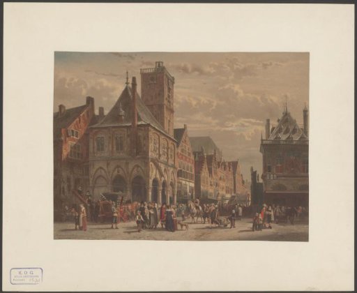 View of the old town hall of Amsterdam