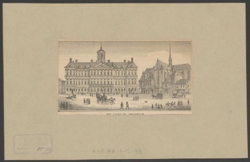 View of the Palace on the Dam and the New Church