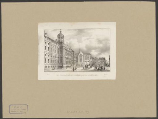 View of the Palace on the Dam and the New Church