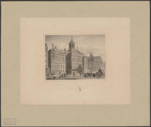 View of the Royal Palace in Amsterdam