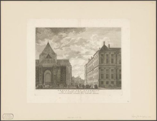 View of the Palace on the Dam and the New Church