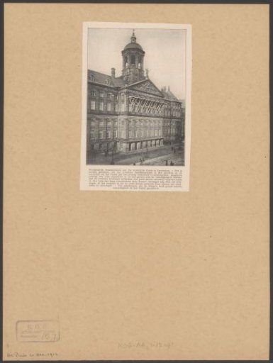 View of the Palace on the Dam with part of the façade in the scaffolding