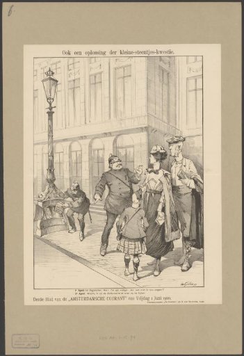 Satirical print on the small stones issue