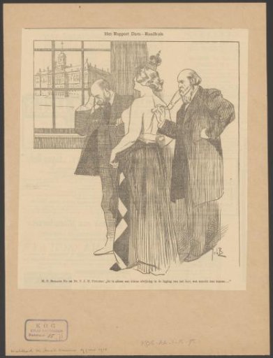 Satirical print on the Palace-City Hall issue