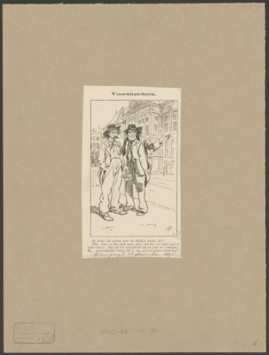 Satirical print on the Palace-City Hall issue