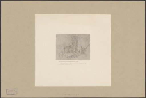 View of the ruins of the old town hall of Amsterdam