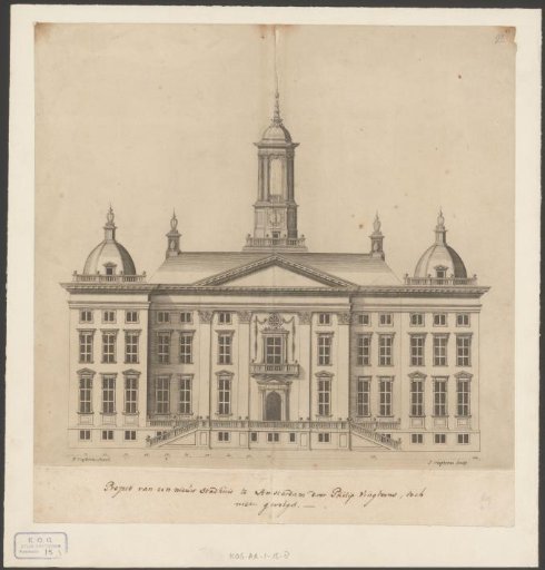 Design for a new town hall on the Dam