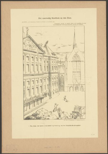 Satirical print on the Palace-City Hall controversy