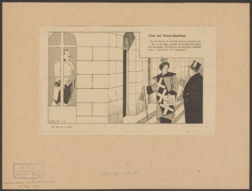 Satirical print on the Palace-City Hall controversy