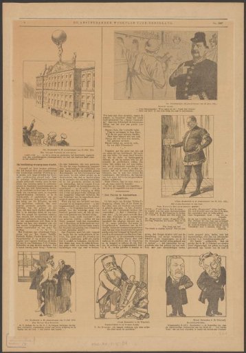 Page with satirical prints on the Palace-City Hall controversy