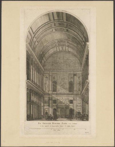 East side of the Burgerzaal in the Town Hall on the Dam
