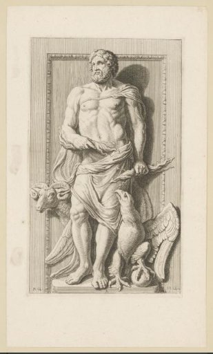 Statue of Jupiter in the southern gallery of the Town Hall on the Dam