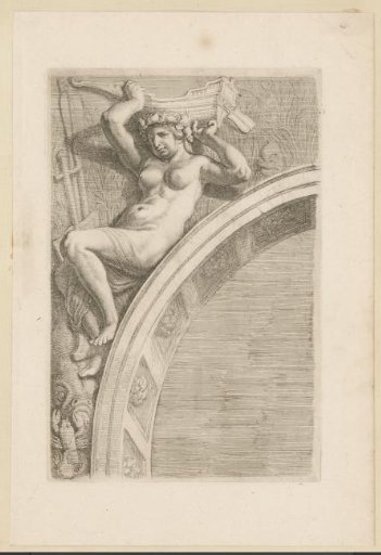 Relief with the personification of the element Water above the arch in the Burgerzaal of the Town Hall on the Dam