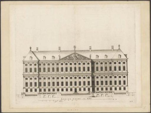 Rear facade (west side) of the City Hall on the Dam