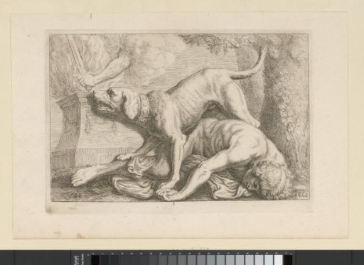 Relief with a dog as an allegory of Loyalty above the left door to the Secretarie in the Stadhuis on the Dam