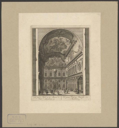 View of the west side of the Burgerzaal in the Town Hall on the Dam