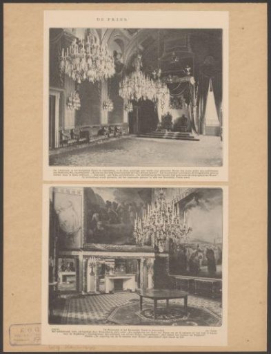 View of the Troonzaal and the Mozeszaal in the Paleis op de Dam