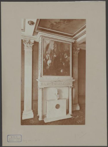 View of the fireplace in the Burgemeesterskamer in the Paleis op de Dam