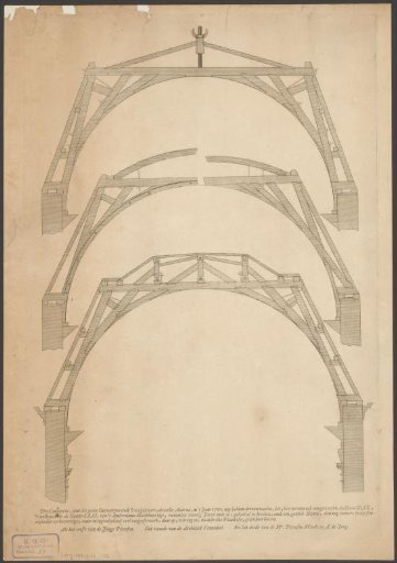 Three roof constructions for the Stadhuis op de Dam