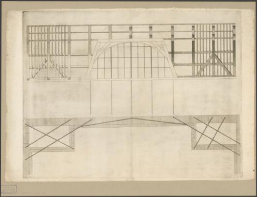 Design for the construction of the roof of the Burgerzaal in the Stadhuis op de Dam