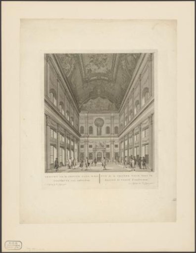 View of the west side of the Burgerzaal in the Town Hall on the Dam