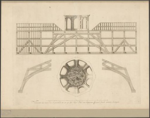 Unexecuted design for a dome in the Burgerzaal of the Stadhuis op de Dam