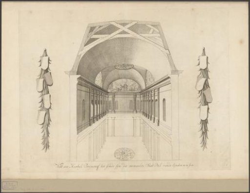 Unexecuted design for the Burgerzaal of the Stadhuis op de Dam