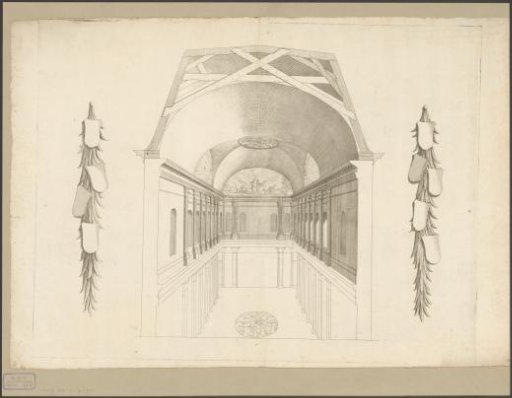 Unexecuted design for the Burgerzaal of the Town Hall on the Dam