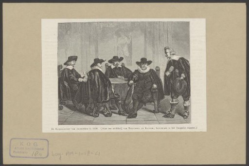 Group Portrait of the Four Amsterdam Mayors Waiting for the News of the Arrival of Maria de' Medici in 1638