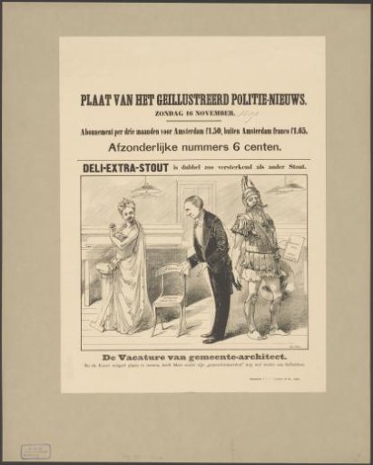 Caricature on the financial expenditures of the Amsterdam administration