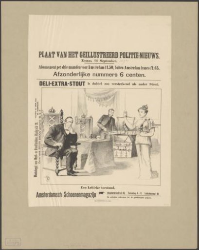 Caricature on the mayoralty of Sjoerd Vening Meinesz