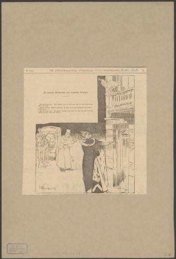 Caricature of alderman Cornelis Frans Jacobus Blooker