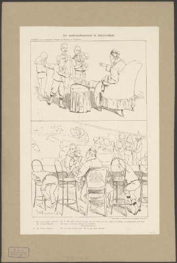 Caricature of the Amsterdam aldermen crisis