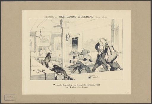 Caricature of Theodore Matthieu Ketelaar