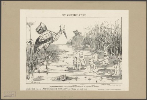 Satirical print on the search for a new Amsterdam mayor