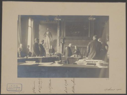 View of the last council meeting presided over by Sjoerd Vening Meinesz
