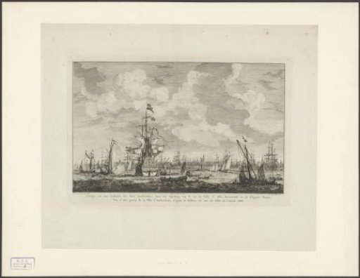 Ships on the IJ at Amsterdam