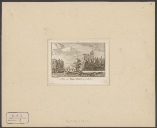 View of the Waalseiland in Amsterdam