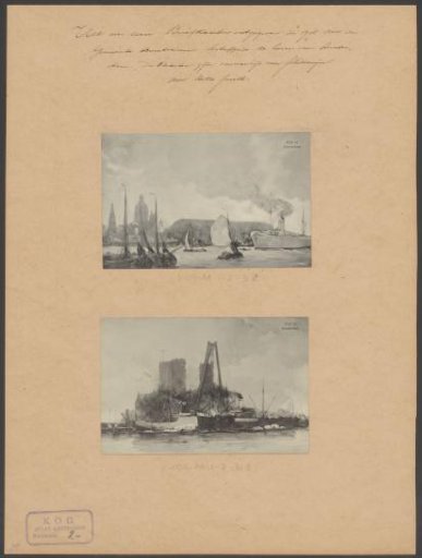View of the harbor of Amsterdam