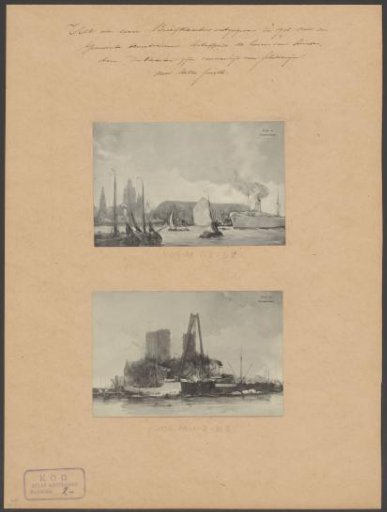 View of the harbor of Amsterdam