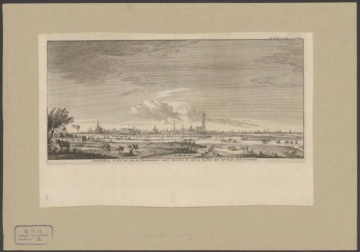View of Amsterdam from the west